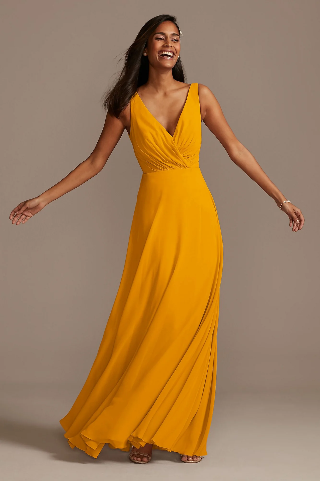 V-Neck Tank Full Skirt Dress - Image 59