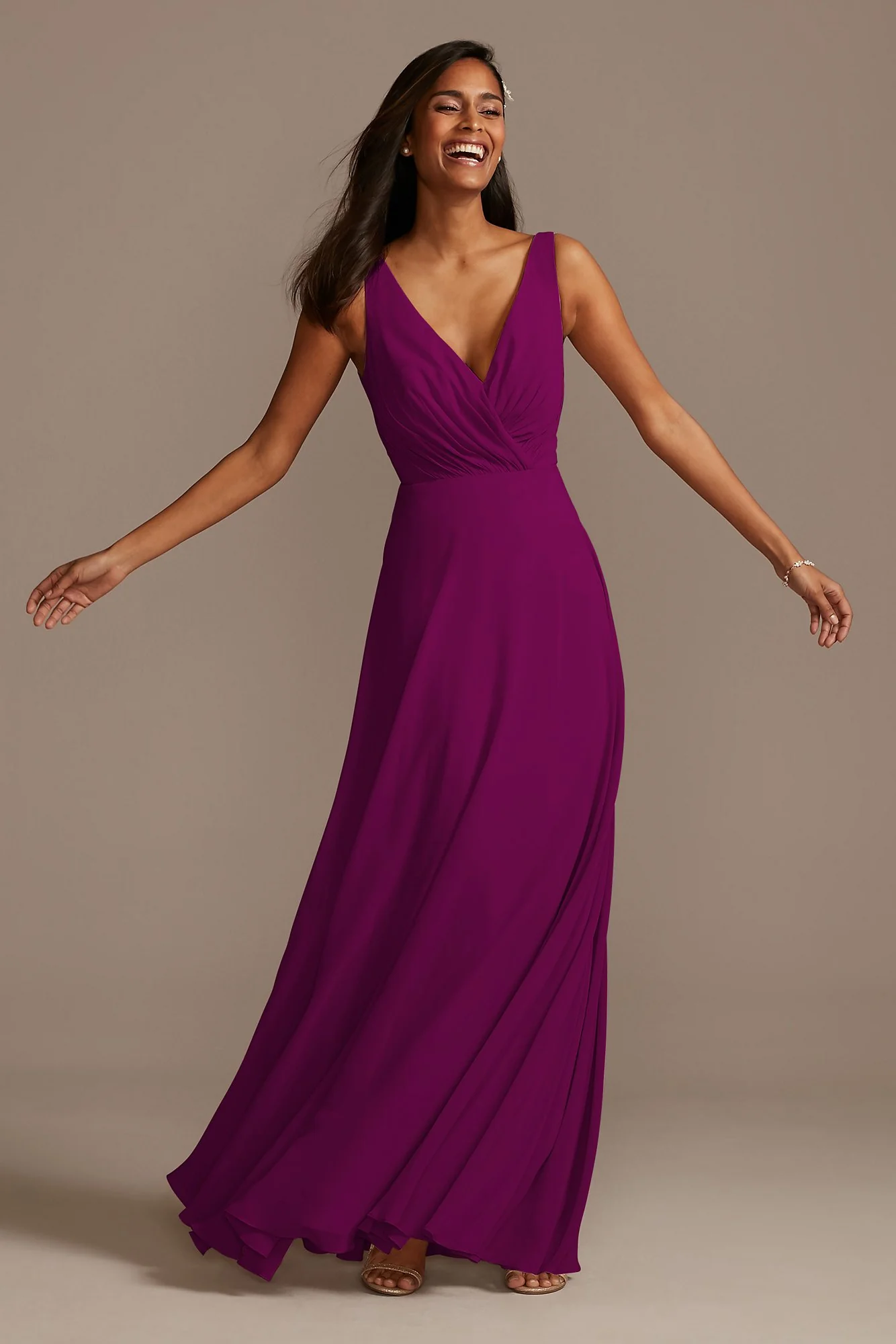 V-Neck Tank Full Skirt Dress - Image 60