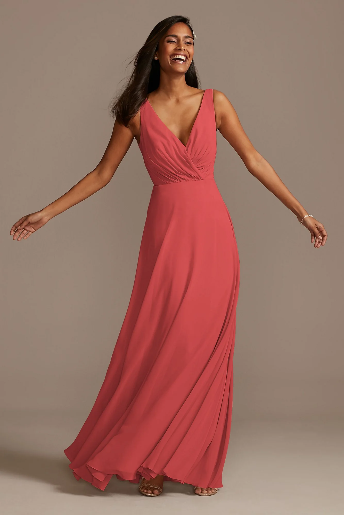 V-Neck Tank Full Skirt Dress - Image 63
