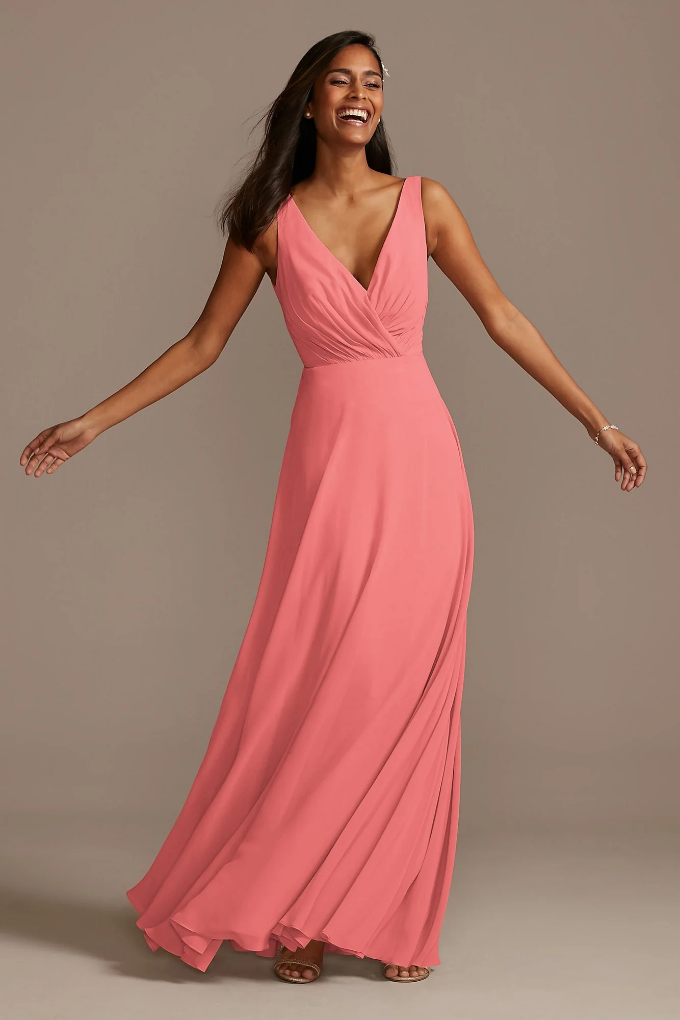V-Neck Tank Full Skirt Dress - Image 66