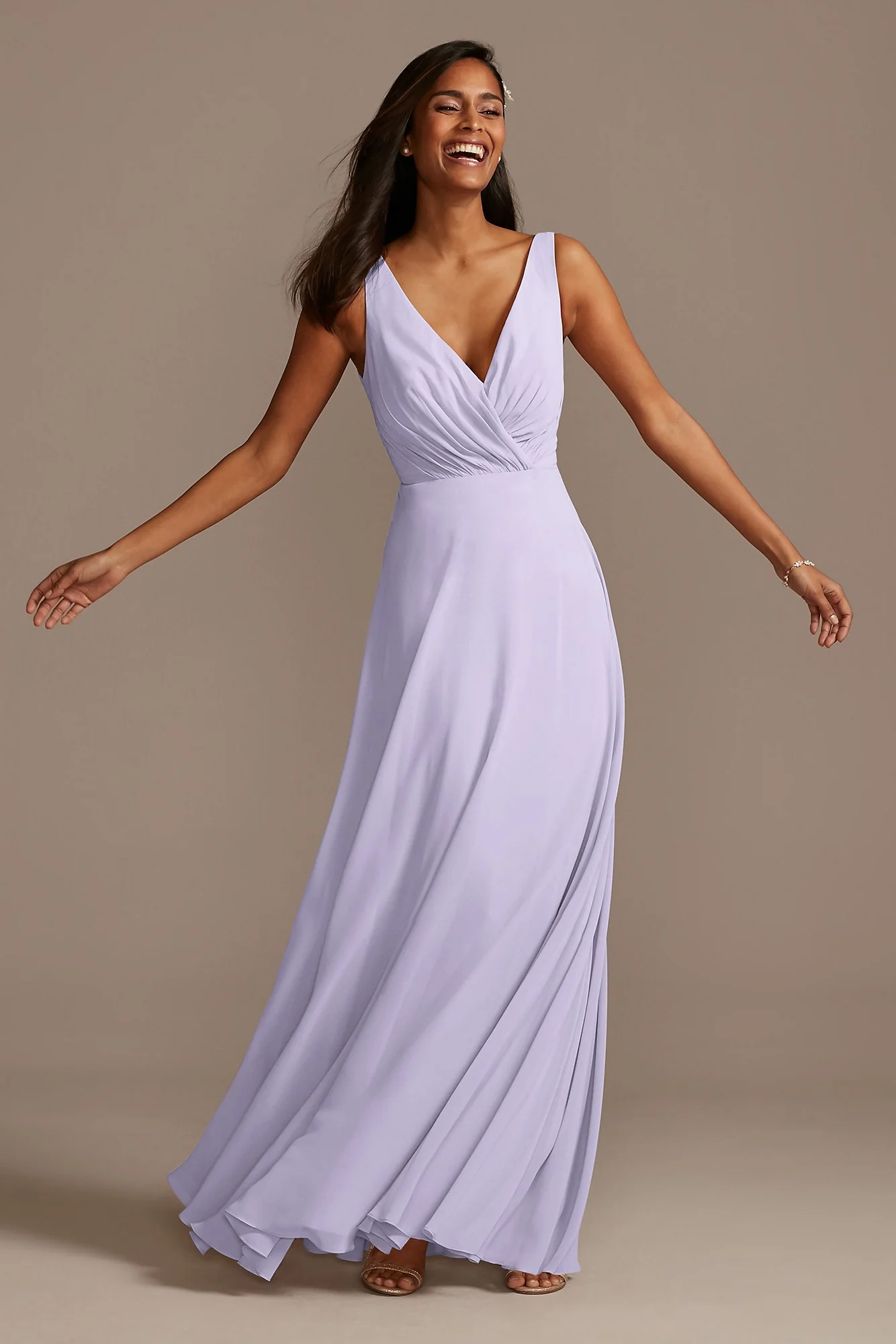 V-Neck Tank Full Skirt Dress - Image 67