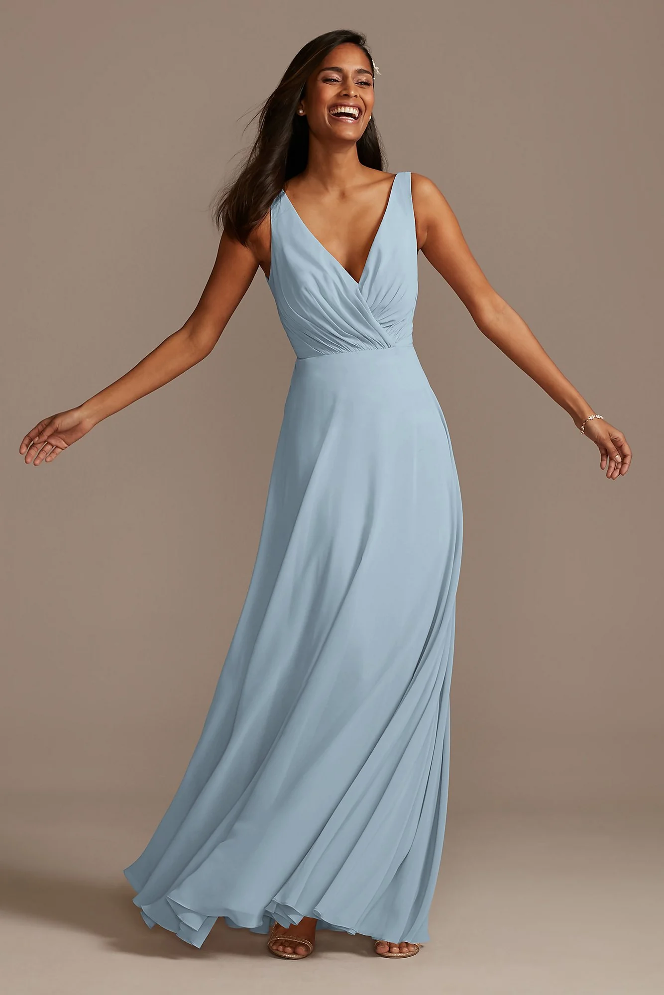 V-Neck Tank Full Skirt Dress - Image 70