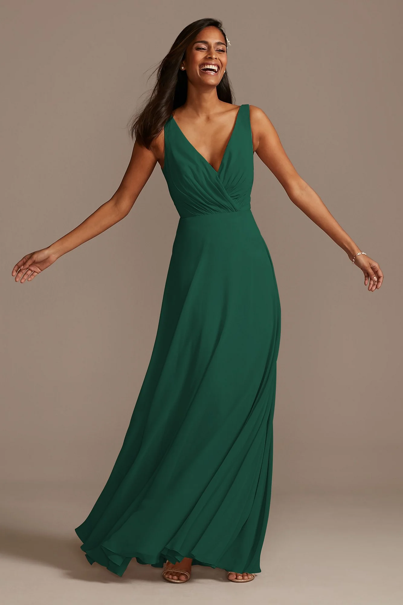 V-Neck Tank Full Skirt Dress - Image 72