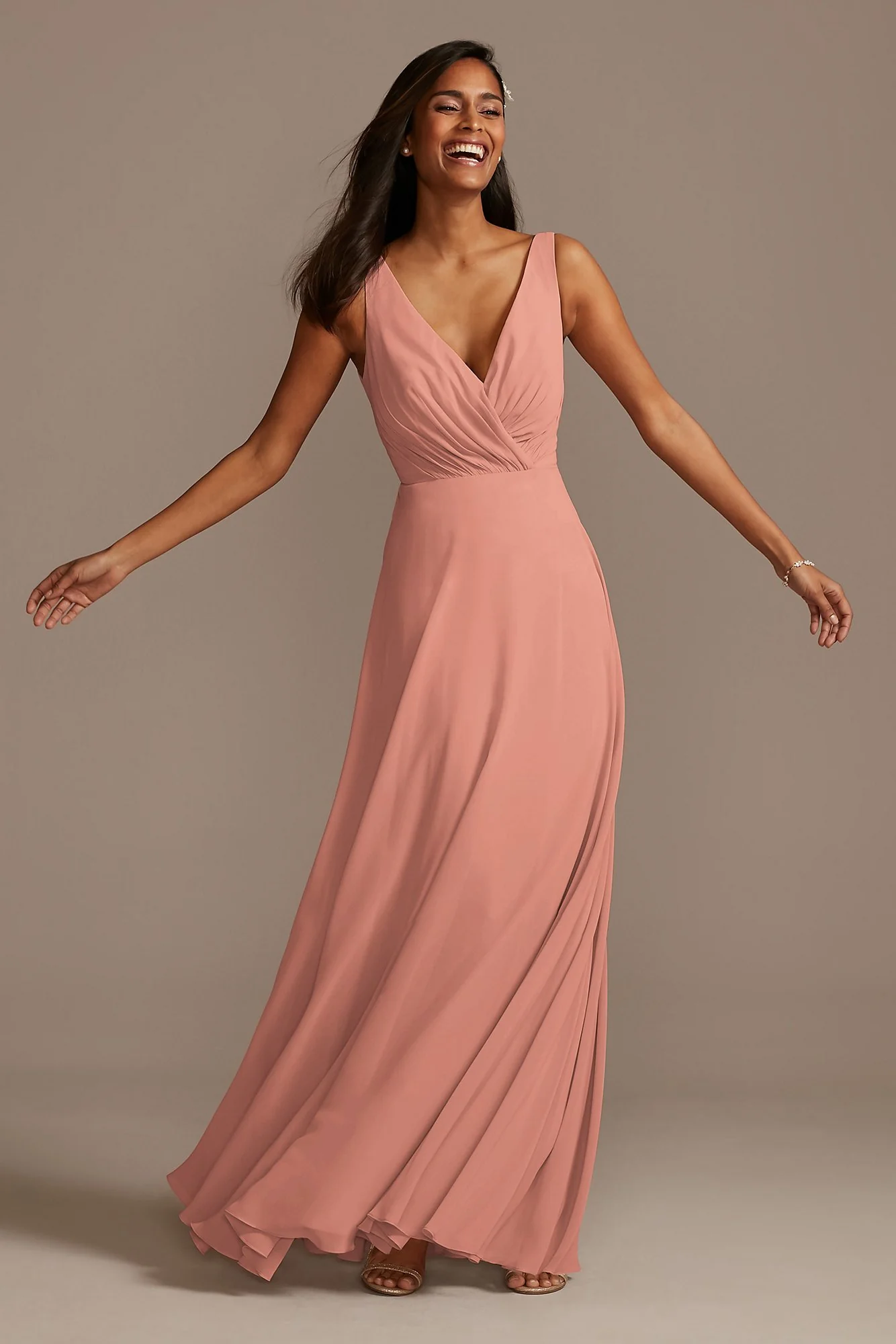 V-Neck Tank Full Skirt Dress - Image 74