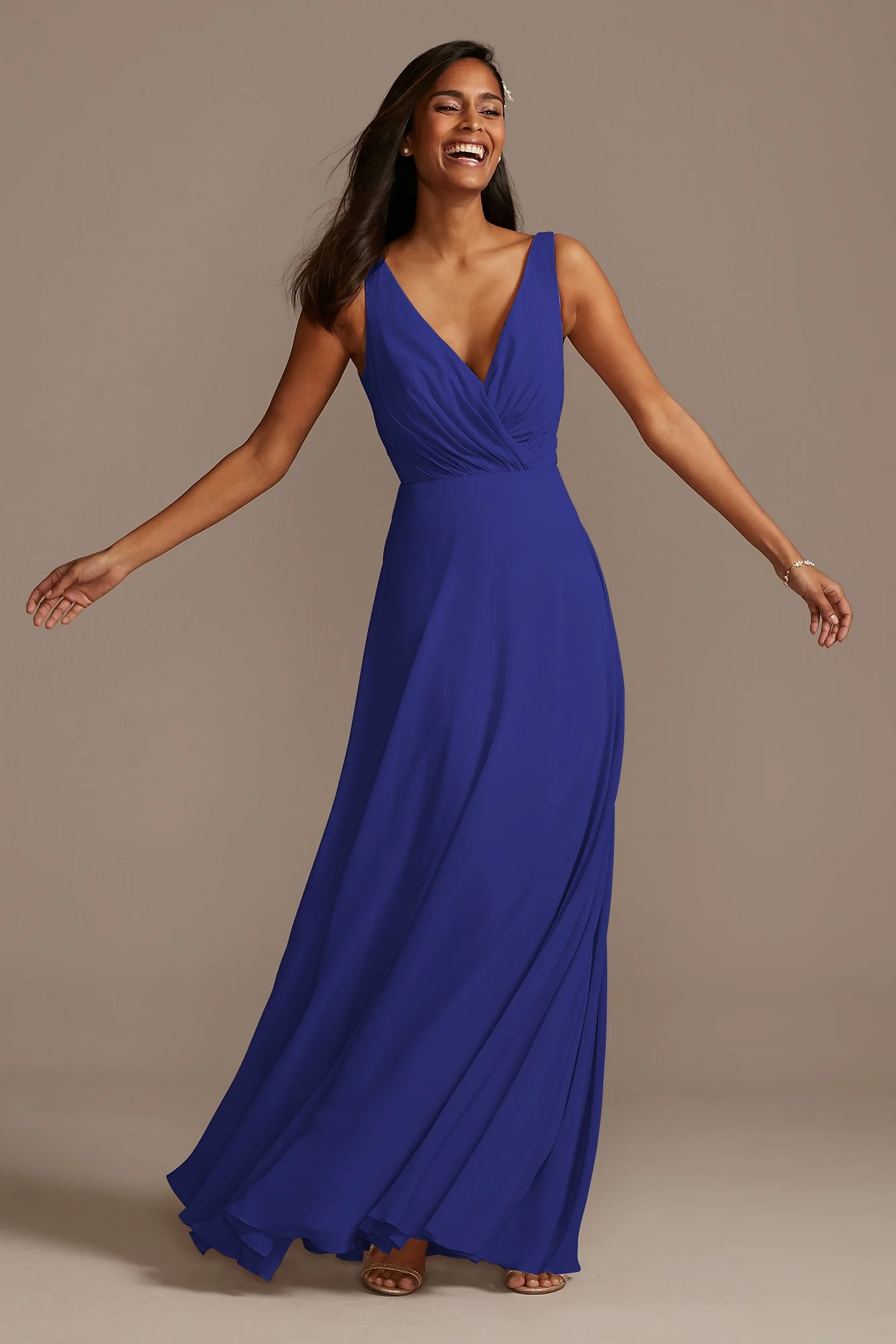 V-Neck Tank Full Skirt Dress - Image 77