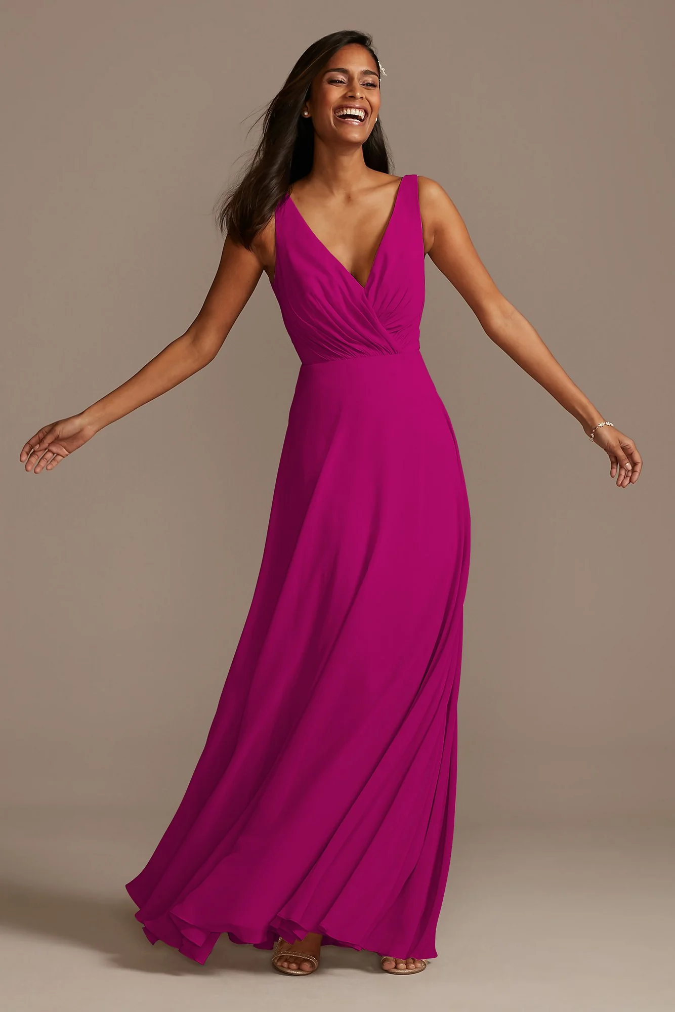 V-Neck Tank Full Skirt Dress - Image 79