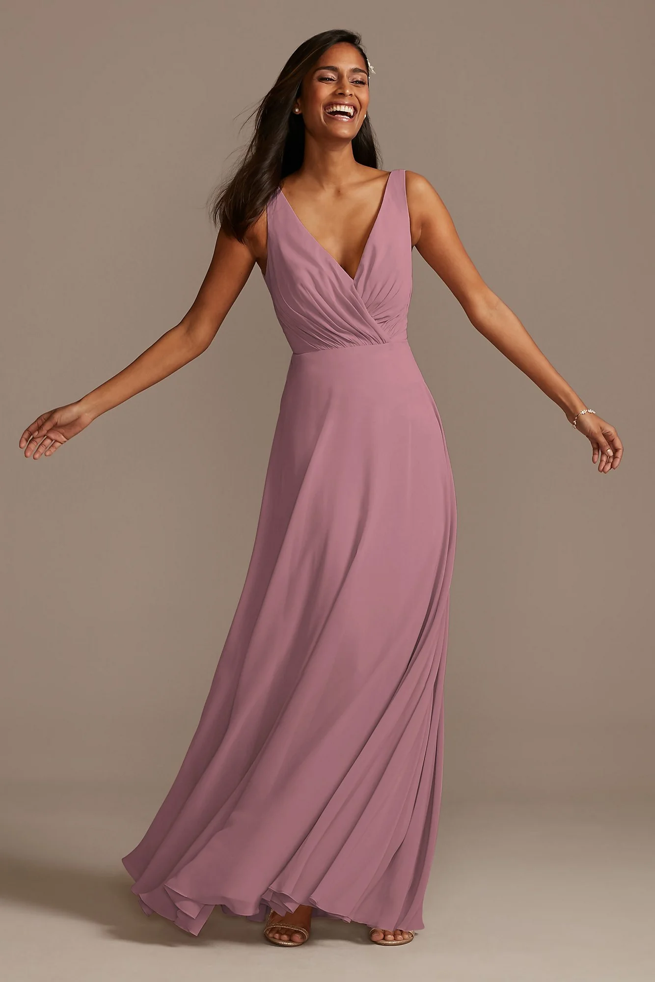 V-Neck Tank Full Skirt Dress - Image 80