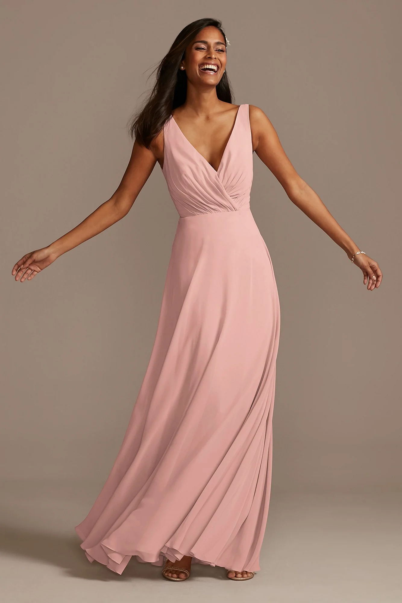 V-Neck Tank Full Skirt Dress - Image 81