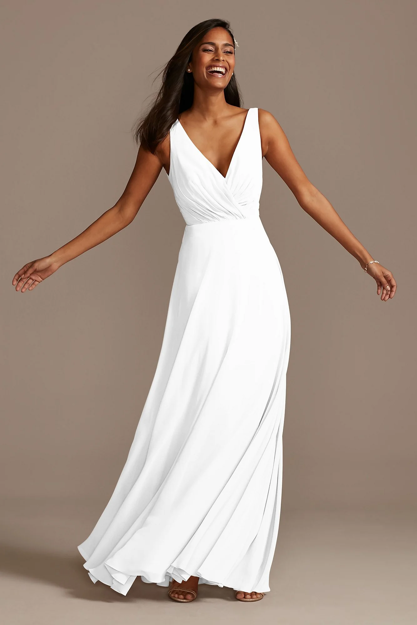 V-Neck Tank Full Skirt Dress - Image 85