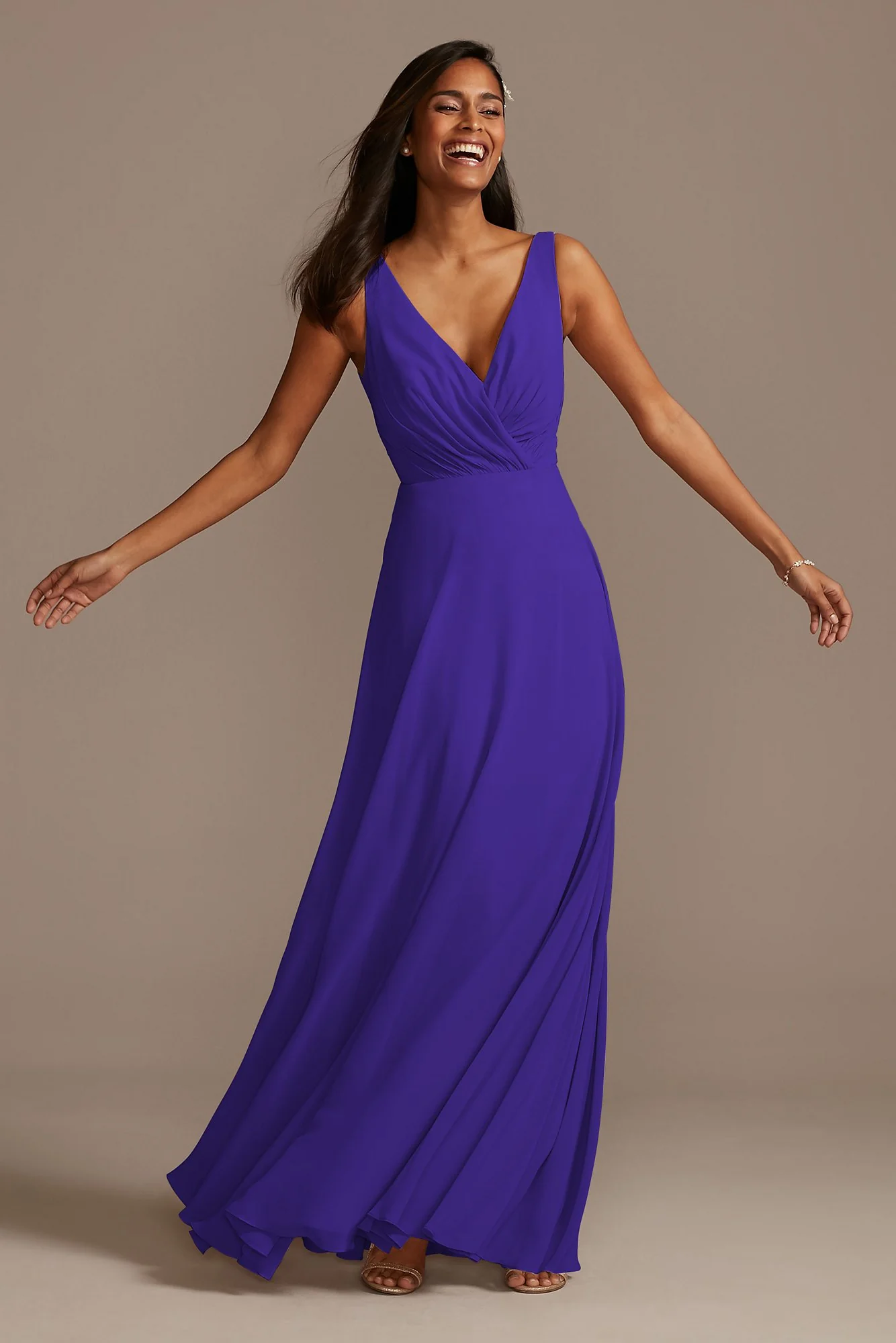 V-Neck Tank Full Skirt Dress - Image 87