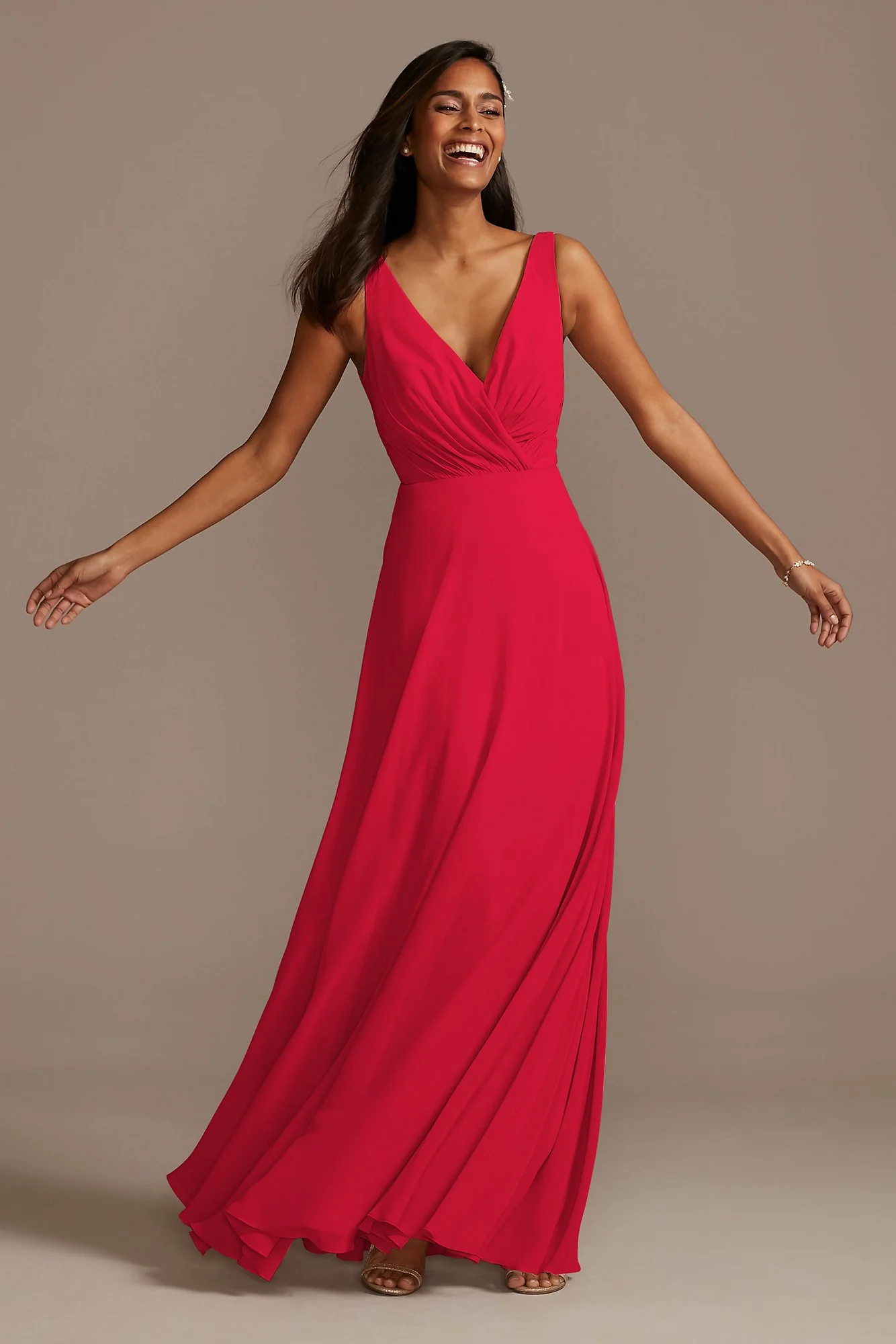 V-Neck Tank Full Skirt Dress - Image 9