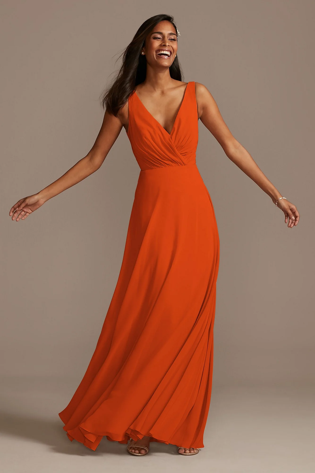 V-Neck Tank Full Skirt Dress - Image 94