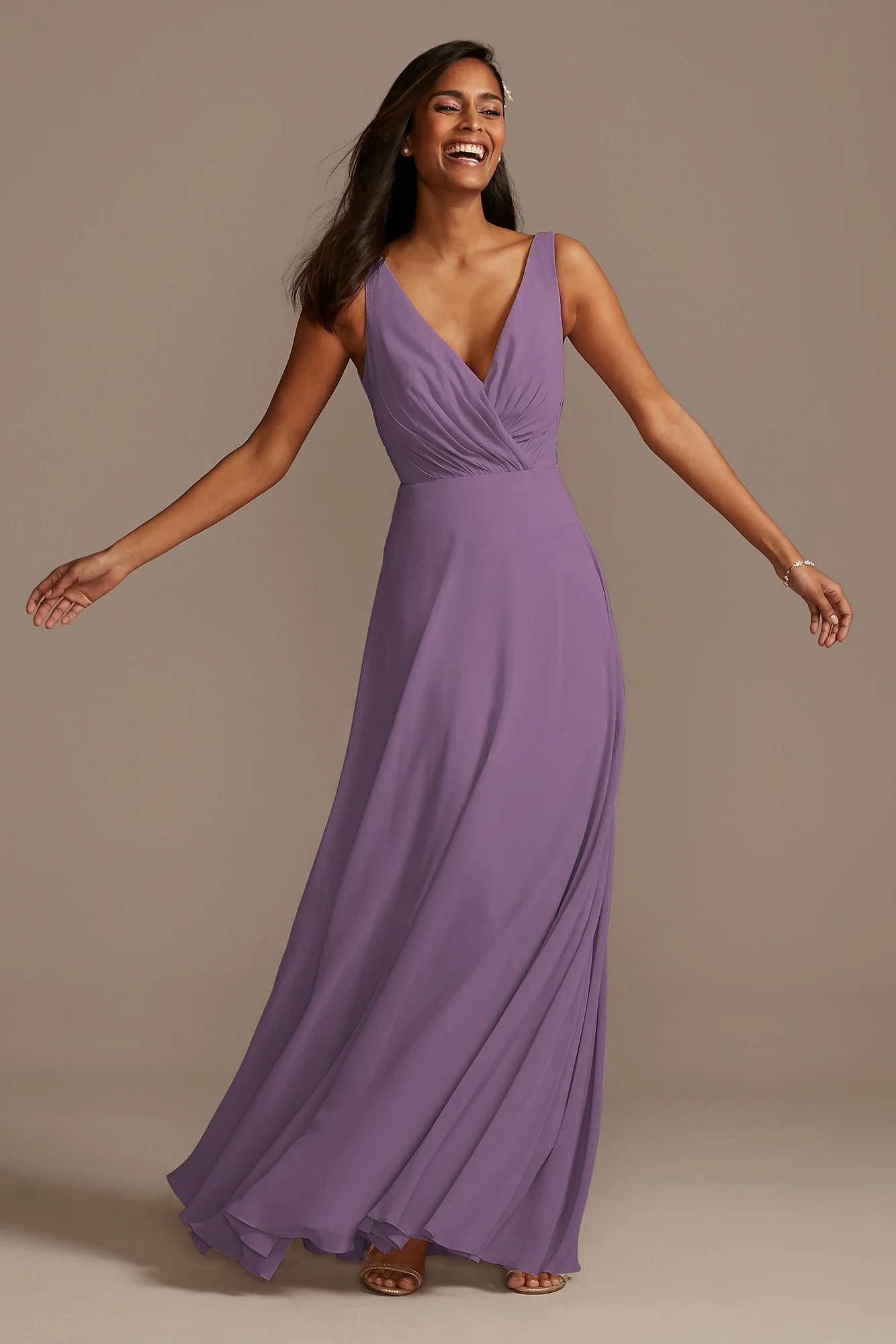 V-Neck Tank Full Skirt Dress - Image 96
