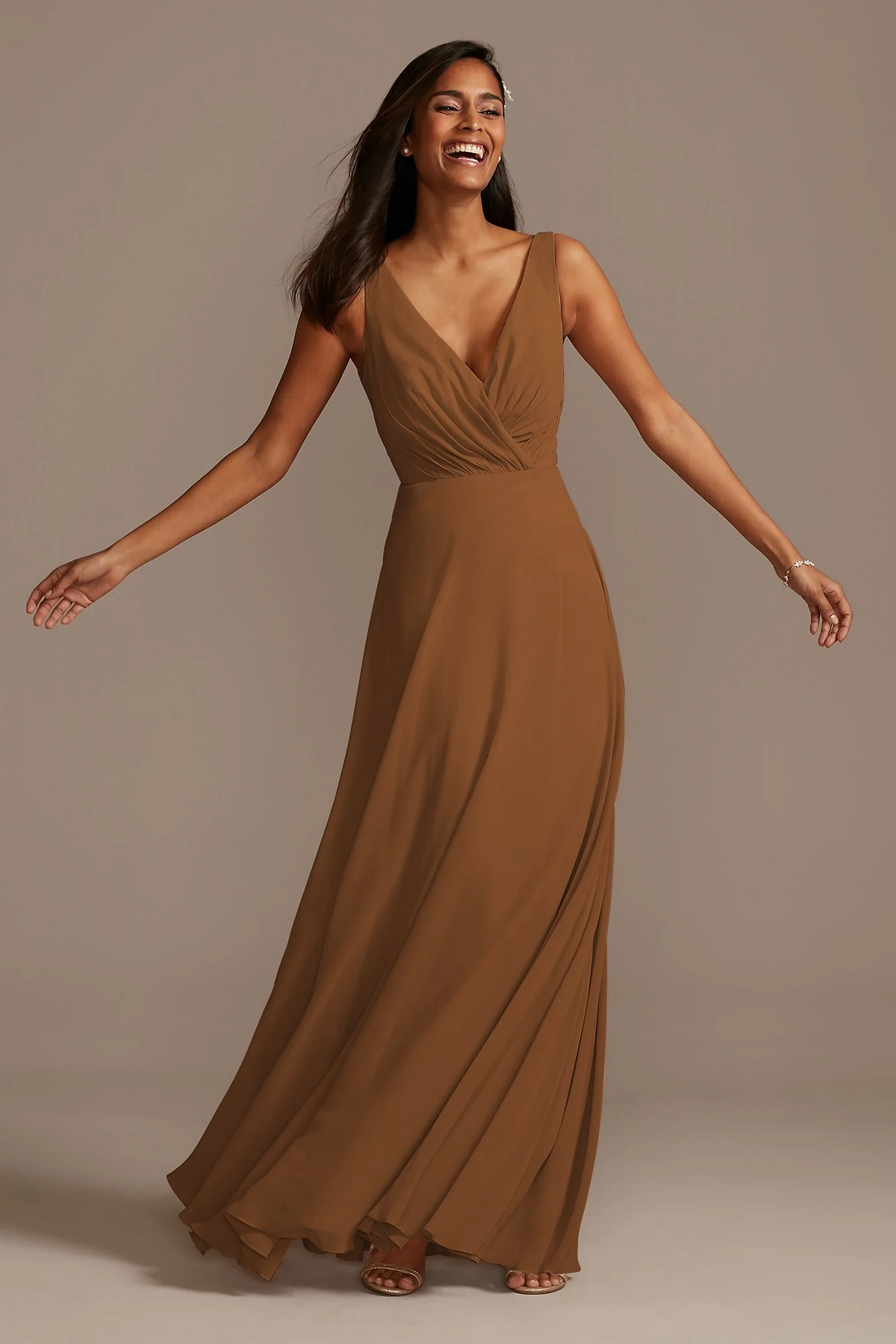 V-Neck Tank Full Skirt Dress - Image 99