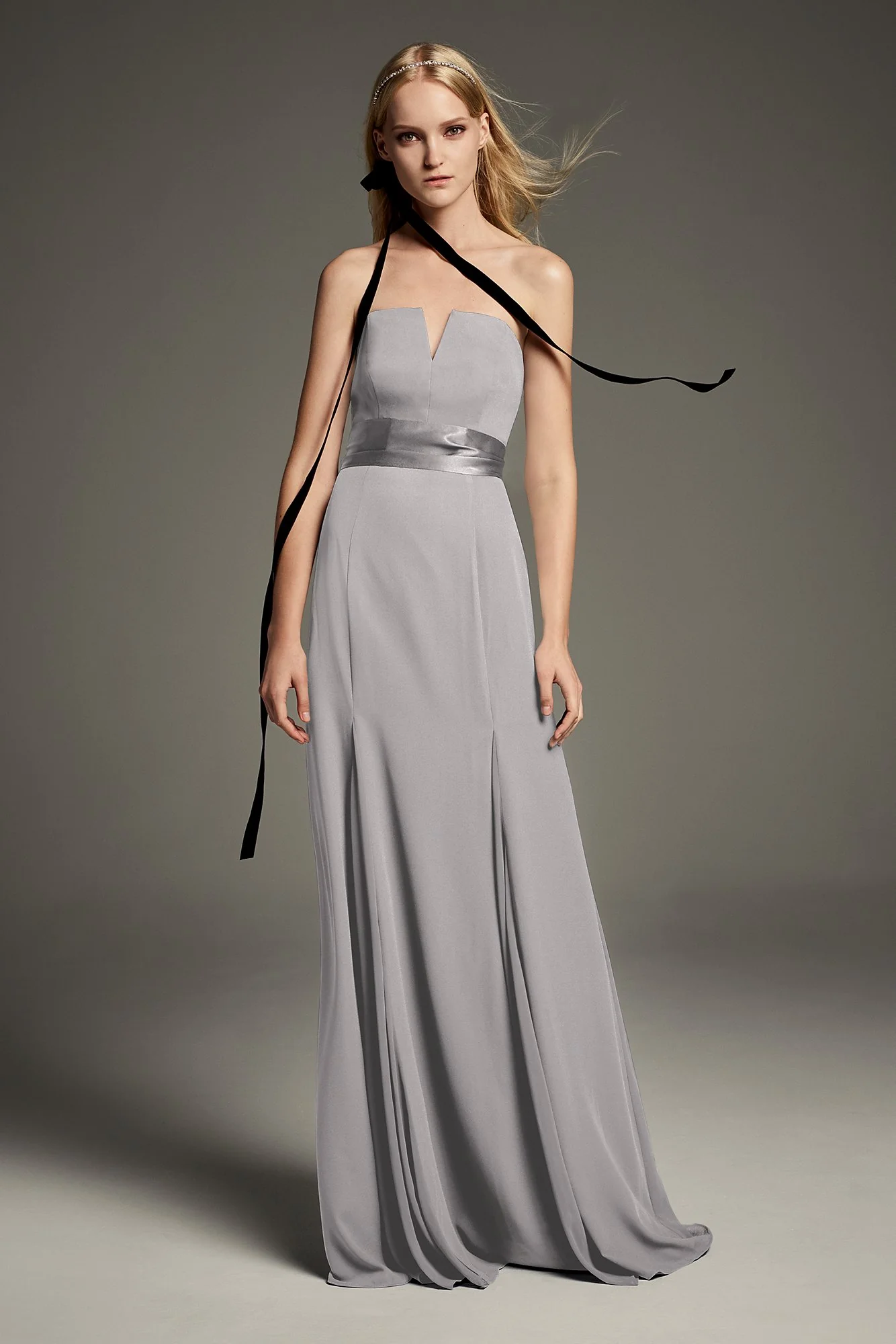 V-Wire Crepe Mermaid Bridesmaid Dress - Image 18