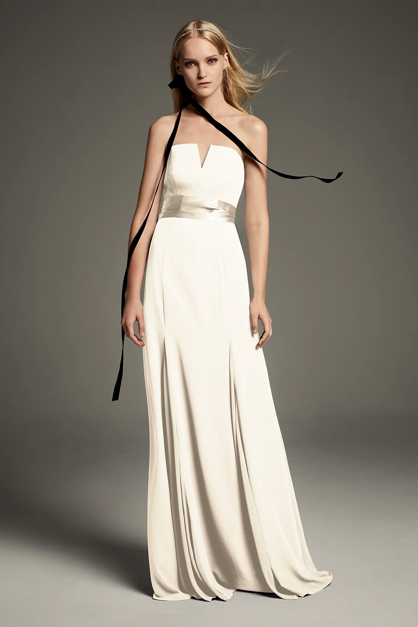 V-Wire Crepe Mermaid Bridesmaid Dress - Image 23