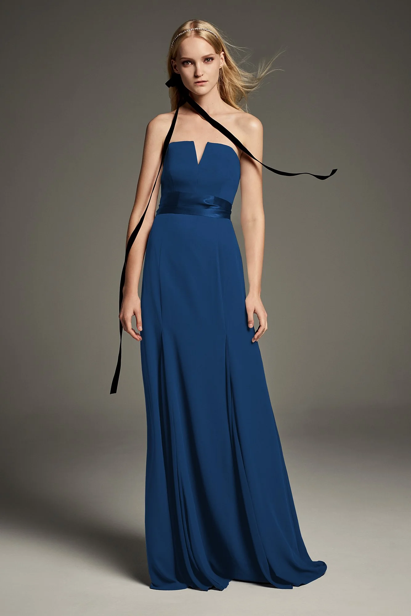 V-Wire Crepe Mermaid Bridesmaid Dress - Image 26
