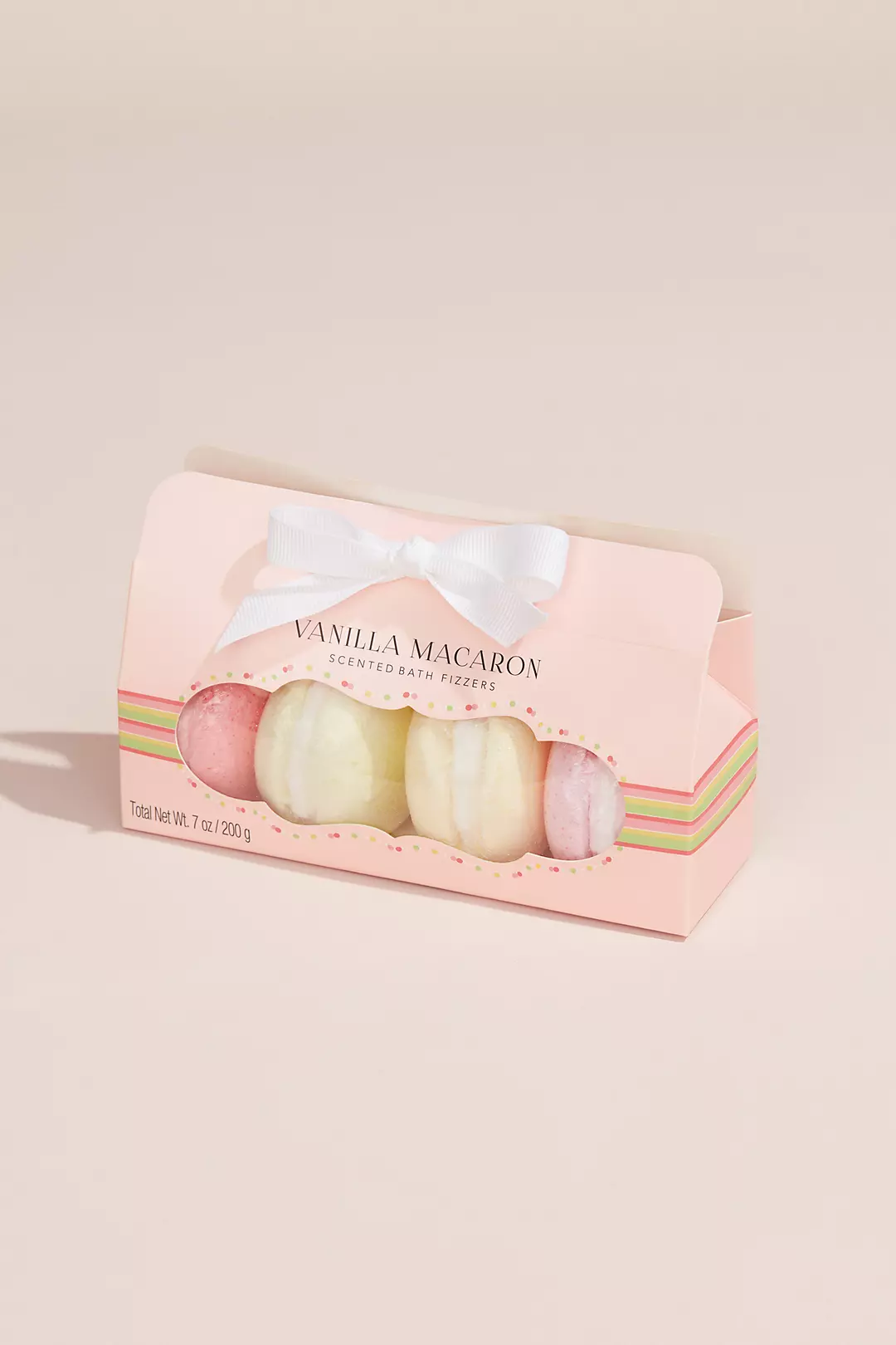 Vanilla Scented Macaron Bath Fizzies Set - Image 2