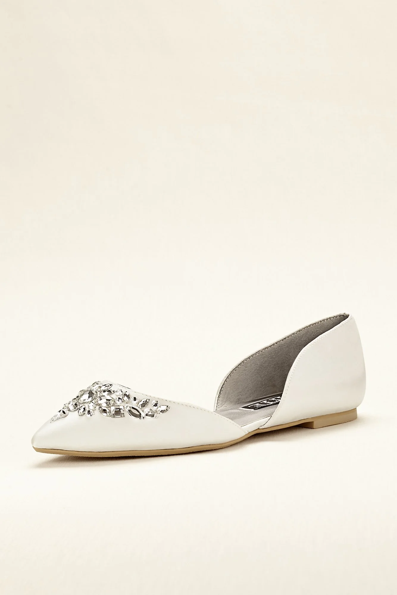 Vera Wang Jeweled Satin Flats - Image 2