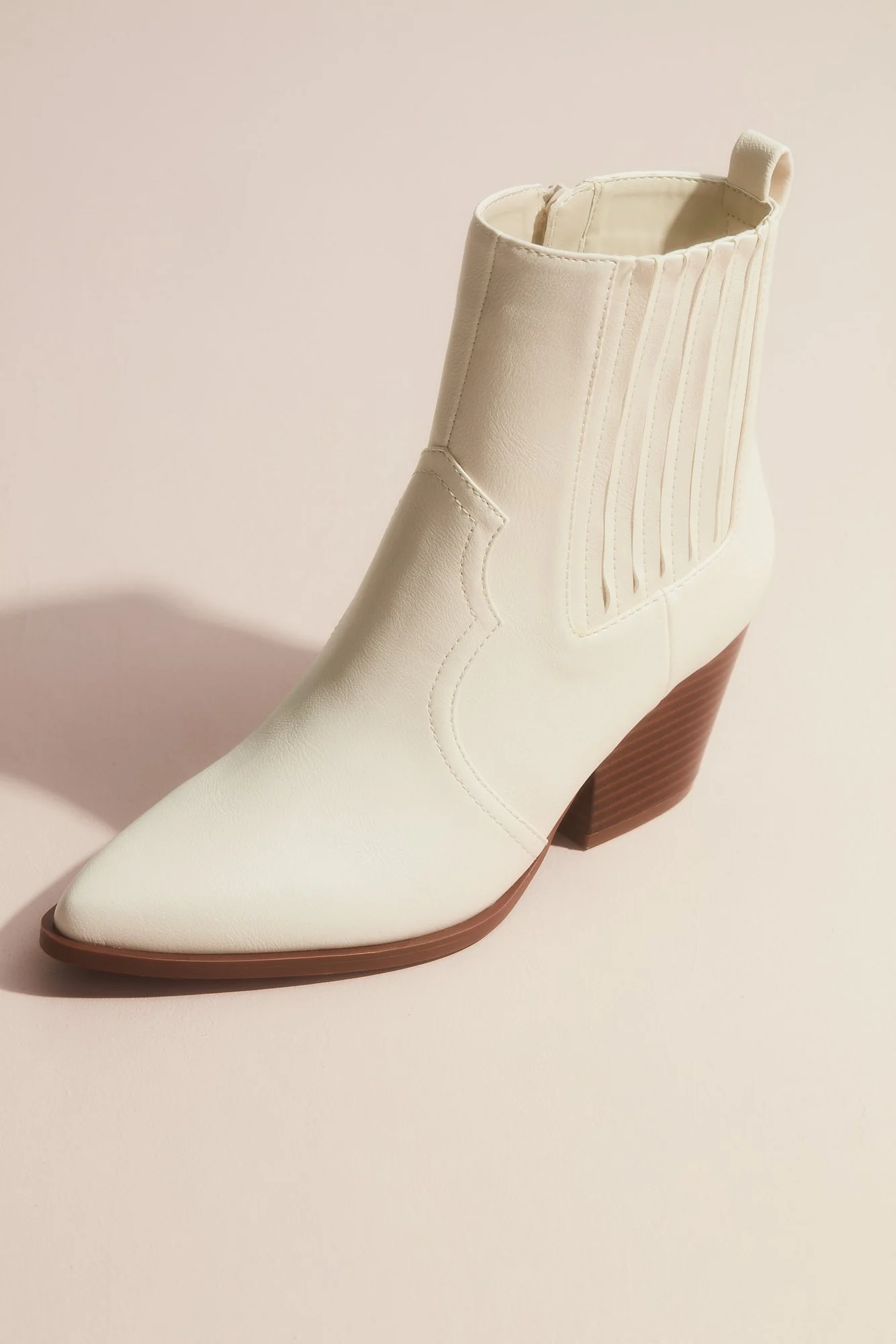Western Block Heel Ankle Boot