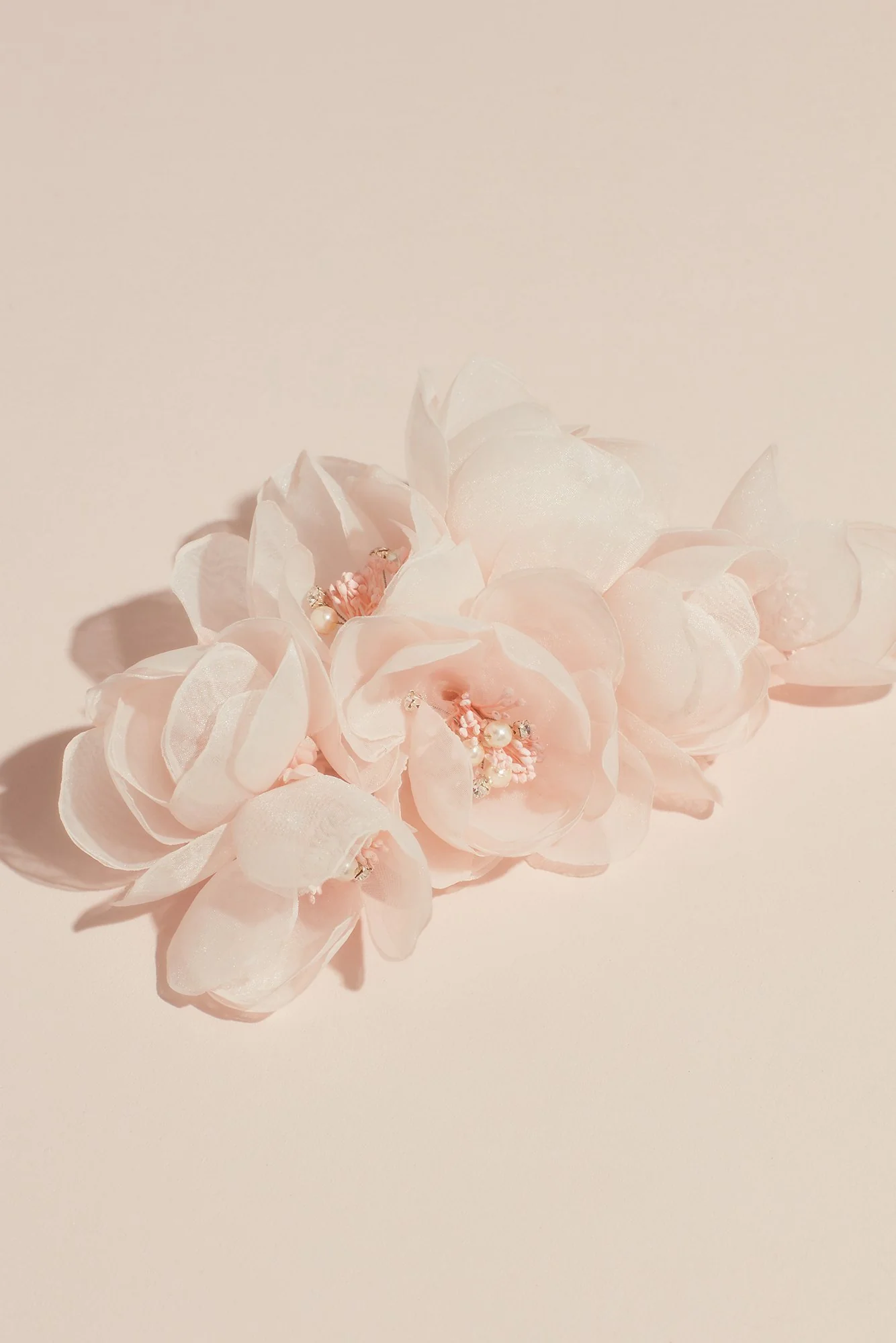 White by Vera Wang Faux Flower Pin with Pearls - Image 3