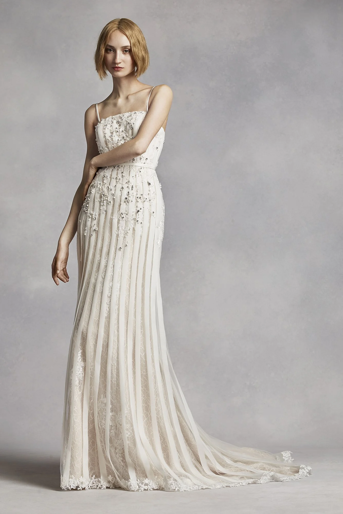 White by Vera Wang Lace Lines Wedding Dress - Image 2