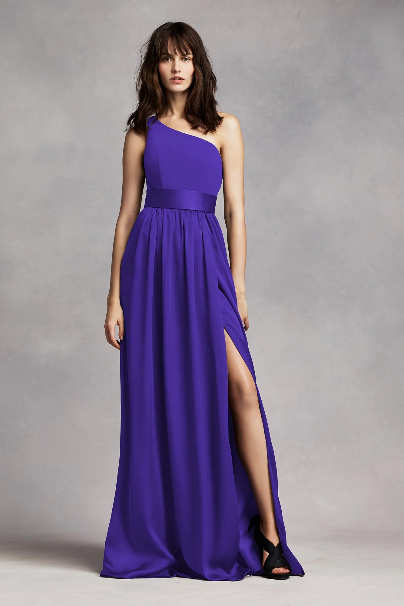 White by Vera Wang One-Shoulder Dress - Image 32