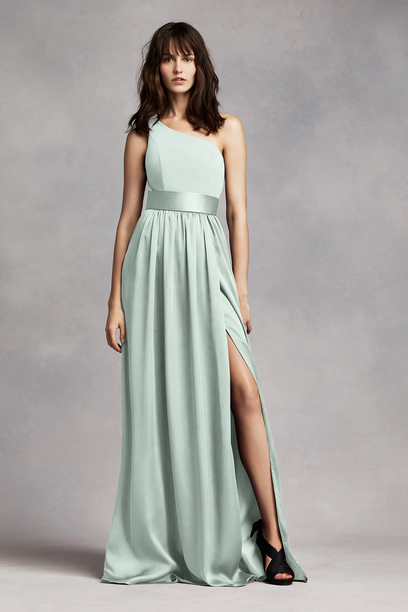 White by Vera Wang One-Shoulder Dress - Image 4
