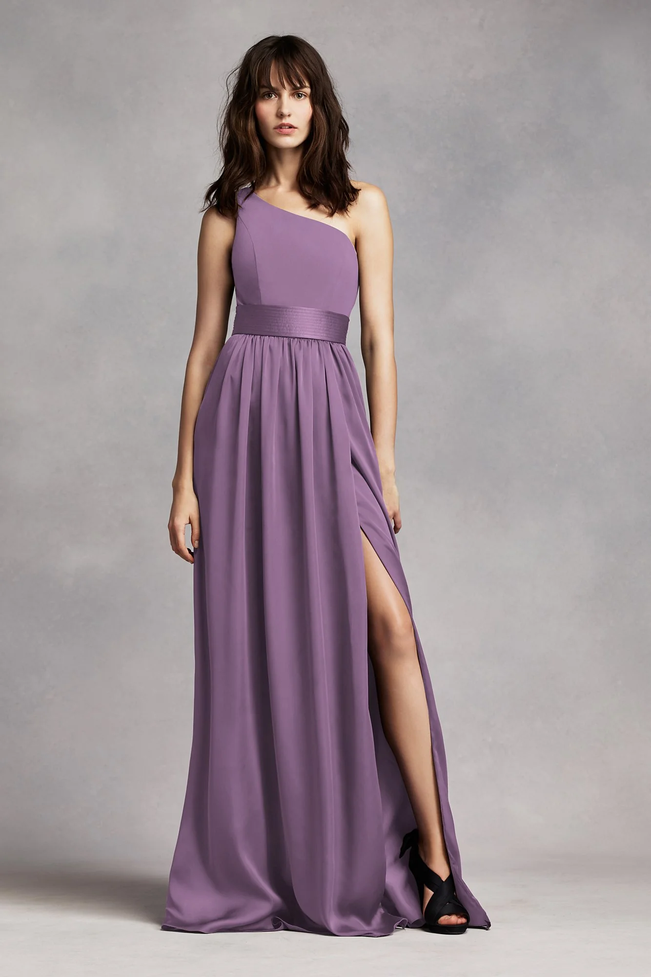 White by Vera Wang One-Shoulder Dress - Image 5