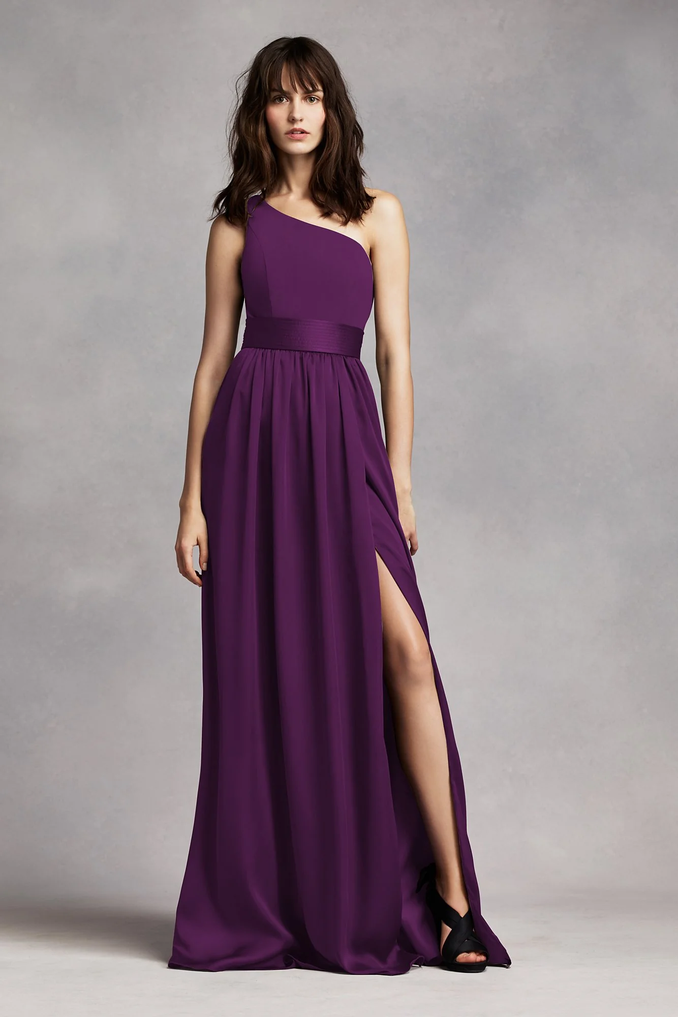 White by Vera Wang One-Shoulder Dress - Image 6