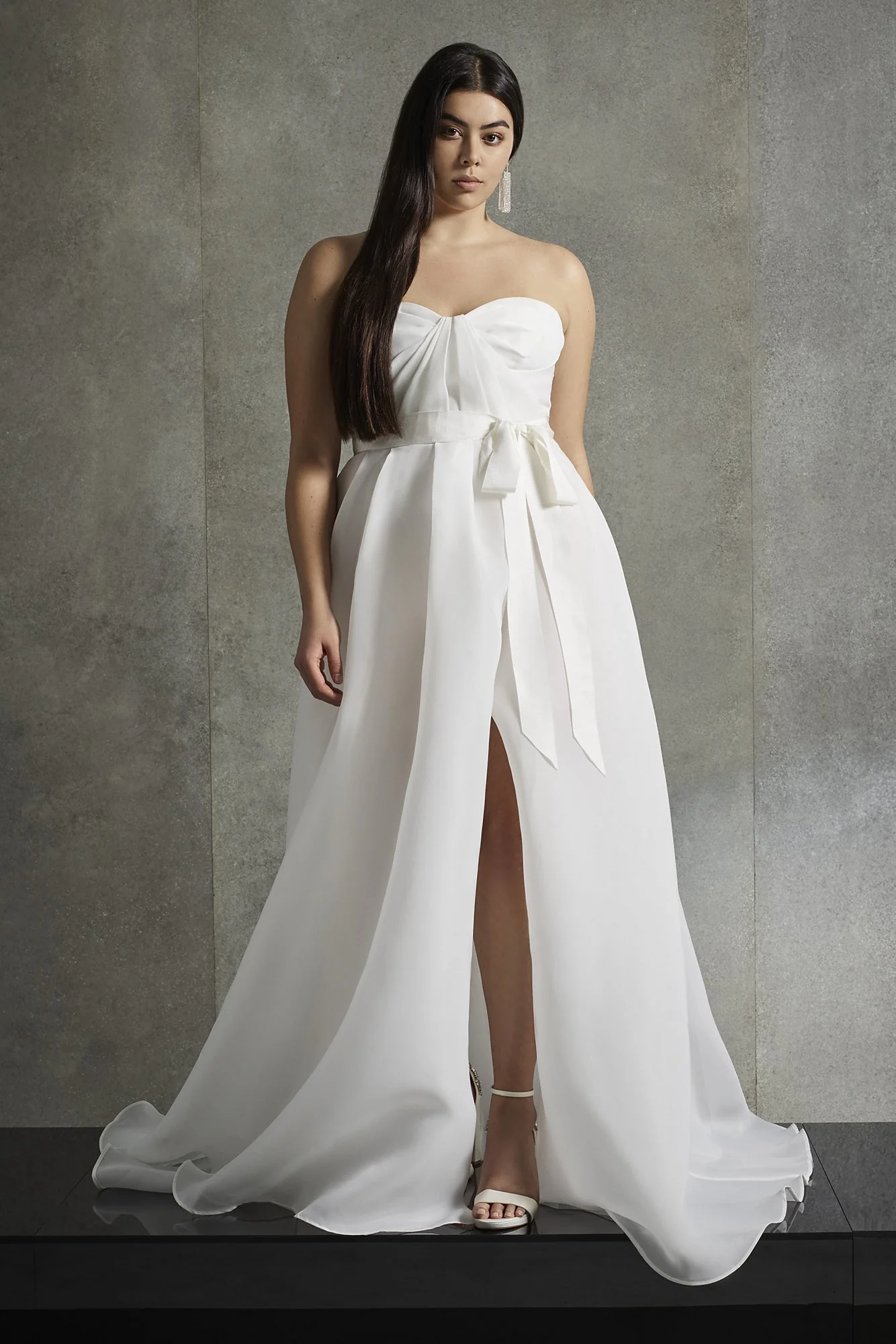 White by Vera Wang Pleated Gazar Wedding Dress - Image 2