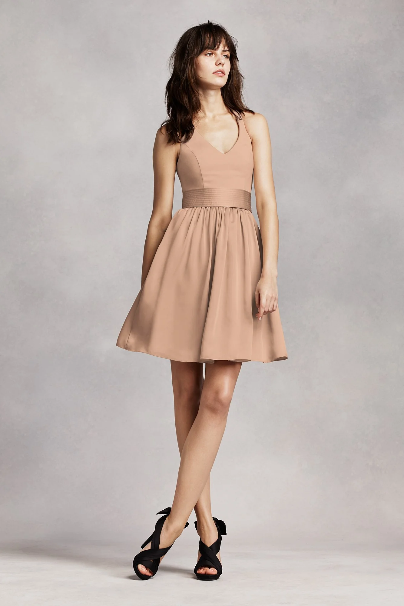 White by Vera Wang Short Halter Bridesmaid Dress - Image 7