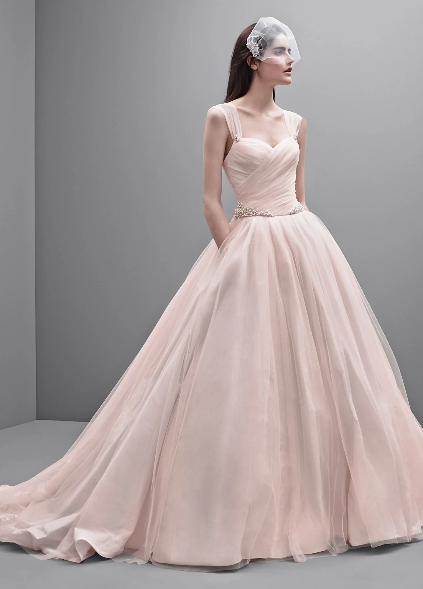 White by Vera Wang Taffeta and Tulle Wedding Dress - Image 2
