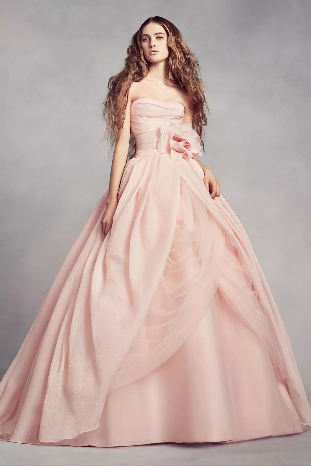White by Vera Wang Textured Organza Wedding Dress - Image 3